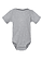 Infant Baby Rib Bodysuit Heather Ghosted Front View