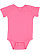 INFANT BABY RIB BODYSUIT Hot Pink 