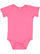 INFANT BABY RIB BODYSUIT Hot Pink Open