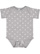 INFANT BABY RIB BODYSUIT Heather-White Dot Open