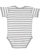 INFANT BABY RIB BODYSUIT Heather-White Stripe Back