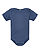 Infant Baby Rib Bodysuit Indigo Ghosted Front View