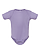 Infant Baby Rib Bodysuit Lavender Ghosted Front View