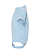Infant Baby Rib Bodysuit Light Blue Ghosted Side View