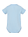 Infant Baby Rib Bodysuit Light Blue Ghosted Back View