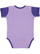 INFANT BABY RIB BODYSUIT Lavender/Purple Back