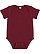 INFANT BABY RIB BODYSUIT Maroon 