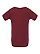 Infant Baby Rib Bodysuit Maroon Ghosted Back View