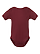Infant Baby Rib Bodysuit Maroon Ghosted Front View