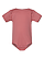 Infant Baby Rib Bodysuit Mauvelous Ghosted Front View