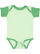 INFANT BABY RIB BODYSUIT Mint/Grass Open