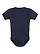 Infant Baby Rib Bodysuit Navy Ghosted Front View