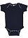 INFANT BABY RIB BODYSUIT Navy/White Picot 1