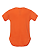Infant Baby Rib Bodysuit Orange Ghosted Back View