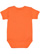 INFANT BABY RIB BODYSUIT Orange Back