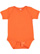 INFANT BABY RIB BODYSUIT Orange Open