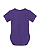 Infant Baby Rib Bodysuit Purple Ghosted Back View