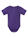 Infant Baby Rib Bodysuit Purple Ghosted Front View
