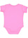 INFANT BABY RIB BODYSUIT Raspberry Back