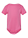 Infant Baby Rib Bodysuit Raspberry Ghosted Front View