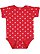 INFANT BABY RIB BODYSUIT Red-White Dot 