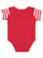 INFANT BABY RIB BODYSUIT Red/Red-White Stripe/White Back