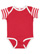 INFANT BABY RIB BODYSUIT Red/Red-White Stripe/White Open