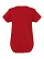 Infant Baby Rib Bodysuit Red Ghosted Back View