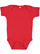 INFANT BABY RIB BODYSUIT Red Open