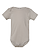 Infant Baby Rib Bodysuit Titanium Ghosted Front View