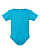 Infant Baby Rib Bodysuit Turquoise Ghosted Front View