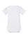 Infant Baby Rib Bodysuit White Ghosted Back View