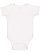 INFANT BABY RIB BODYSUIT White/White Picot 1