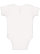 INFANT BABY RIB BODYSUIT White/White Picot 1 Back