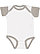 INFANT BABY RIB BODYSUIT White/Titanium 