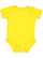 INFANT BABY RIB BODYSUIT Yellow Open