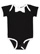 INFANT BOW TIE BODYSUIT Black/White Open