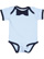 INFANT BOW TIE BODYSUIT Light Blue/Navy Open