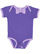 INFANT BOW TIE BODYSUIT Purple/Lavender Open