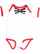 INFANT BOW TIE BODYSUIT White/Red/Navy-White Stripe Open