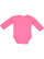 INFANT LONG SLEEVE BODYSUIT Hot Pink Back