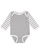 INFANT LONG SLEEVE BODYSUIT Heather/Wht/Heather-Wht Stripe 