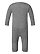 Infant Baby Rib One Piece Granite Heather Ghosted Back View