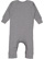 INFANT BABY RIB COVERALL Granite Heather Back