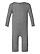 Infant Baby Rib One Piece Granite Heather Ghosted Front View
