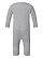 Infant Baby Rib One Piece Heather Ghosted Back View