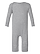 Infant Baby Rib One Piece Heather Ghosted Front View
