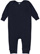 INFANT BABY RIB COVERALL Navy 