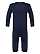 Infant Baby Rib One Piece Navy Ghosted Back View