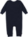 INFANT BABY RIB COVERALL Navy Back